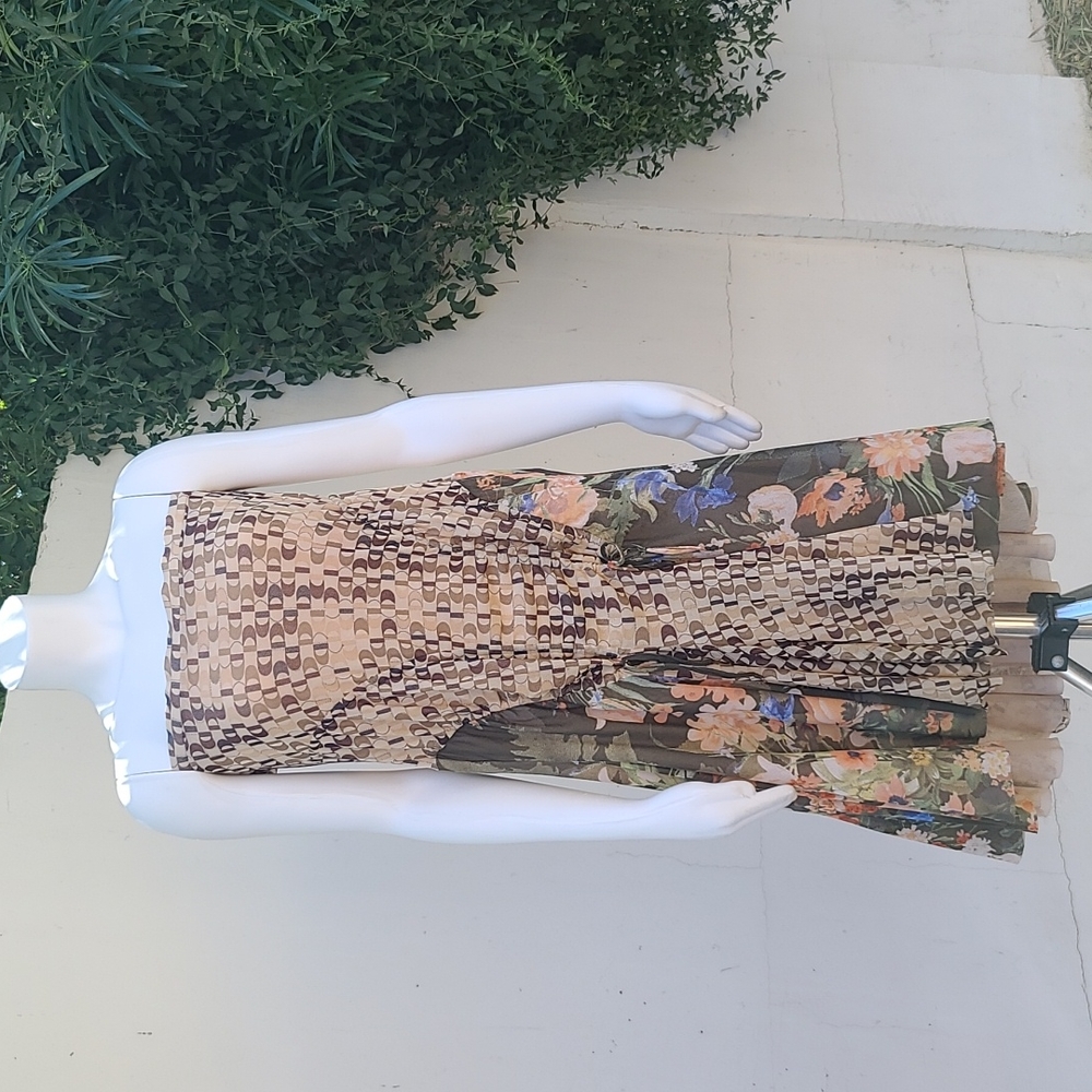 FUZZI JEAN PAUL GAULTIER Ruched Mermaid Skirt S Convertible Strapless Dress Y2K - Picture 2 of 16